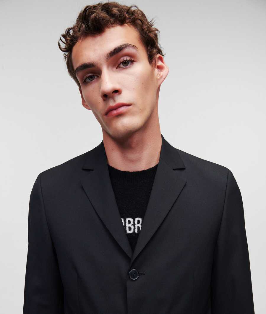 Black Men's Karl Lagerfeld K/Tailored Blazers | TH709NXBD