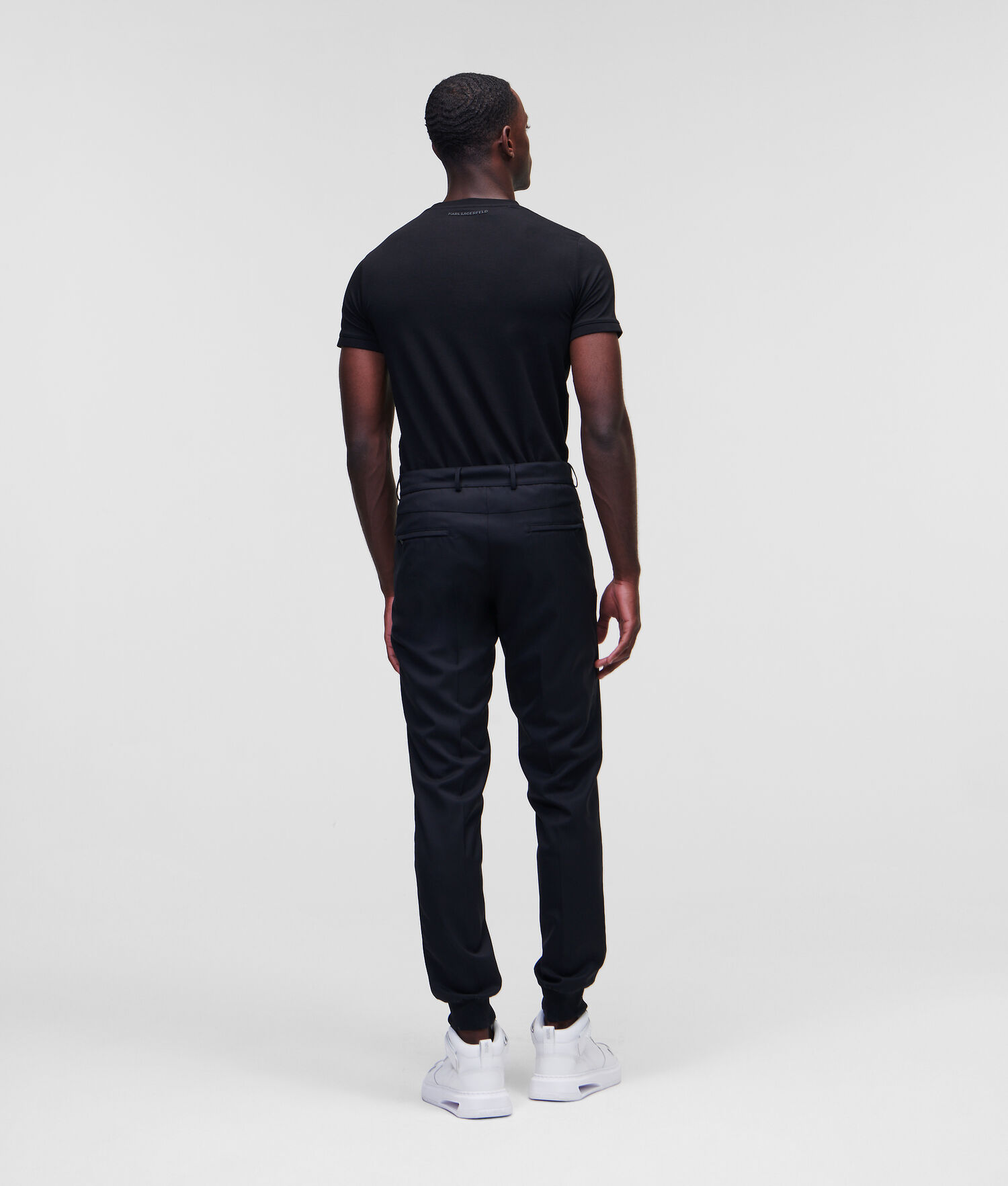 Black Men's Karl Lagerfeld K/Tailored Pants | TH075HKMS