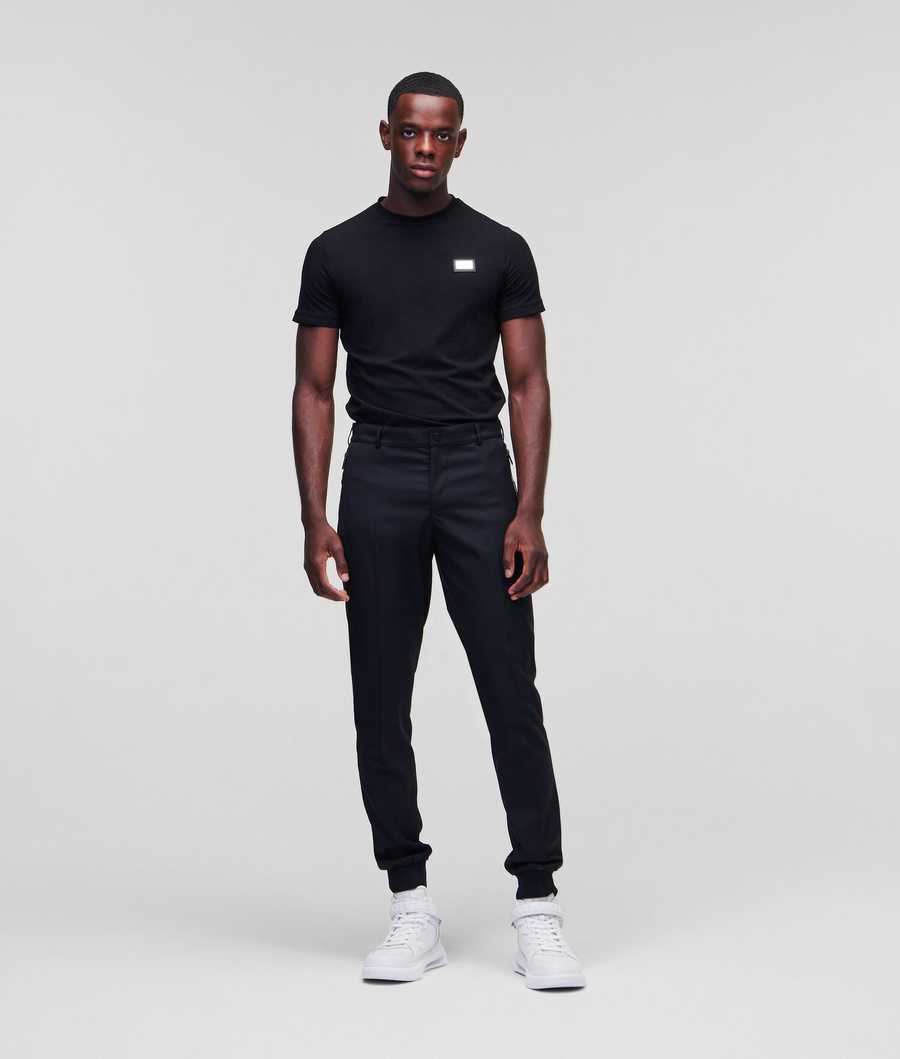 Black Men\'s Karl Lagerfeld K/Tailored Pants | TH075HKMS