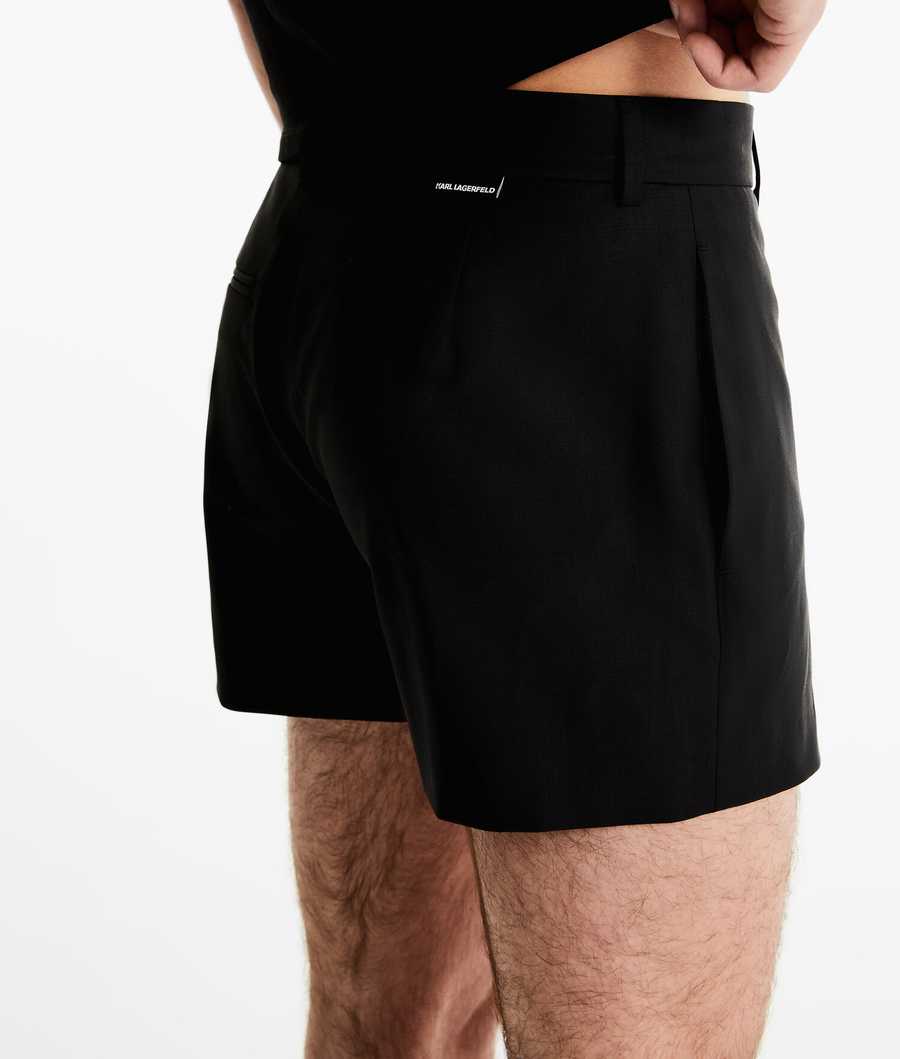 Black Men's Karl Lagerfeld Karl Lagerfeld X Alled-martinez Shorts | TH521PEGZ