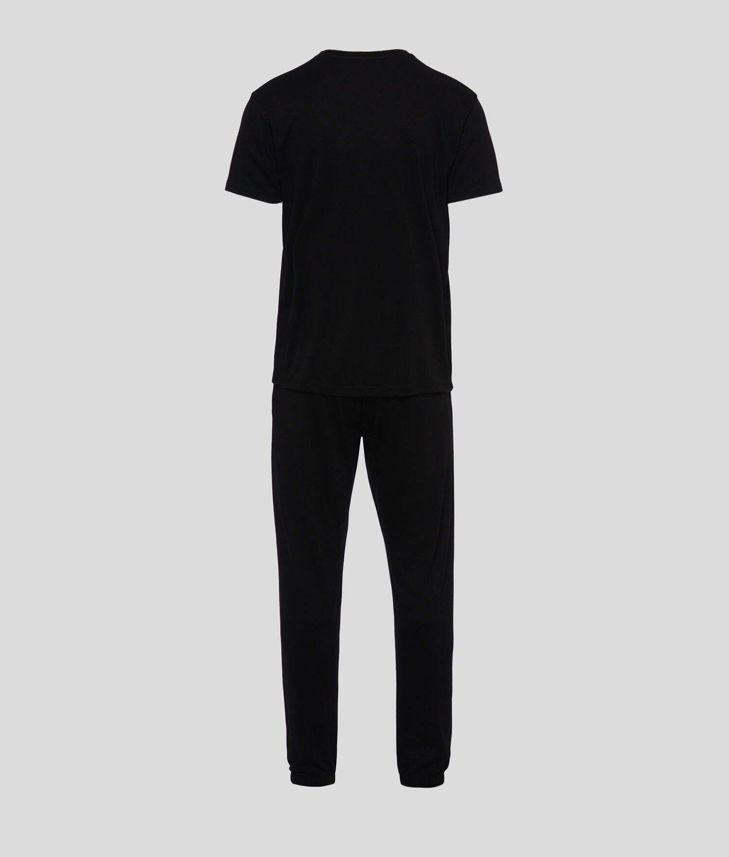 Black Men's Karl Lagerfeld Karl Logo Pajama Set Sleepwear | TH985YDHG