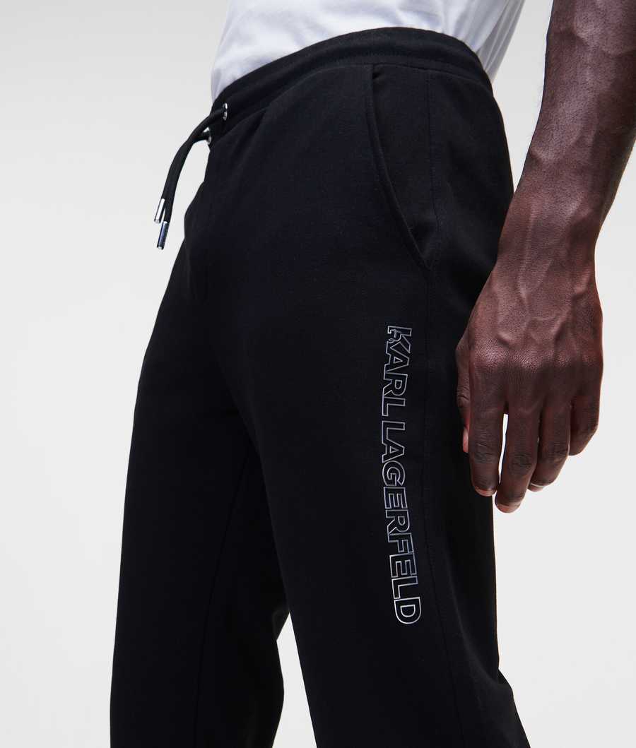 Black Men's Karl Lagerfeld Karl More Pants | TH961JKRU