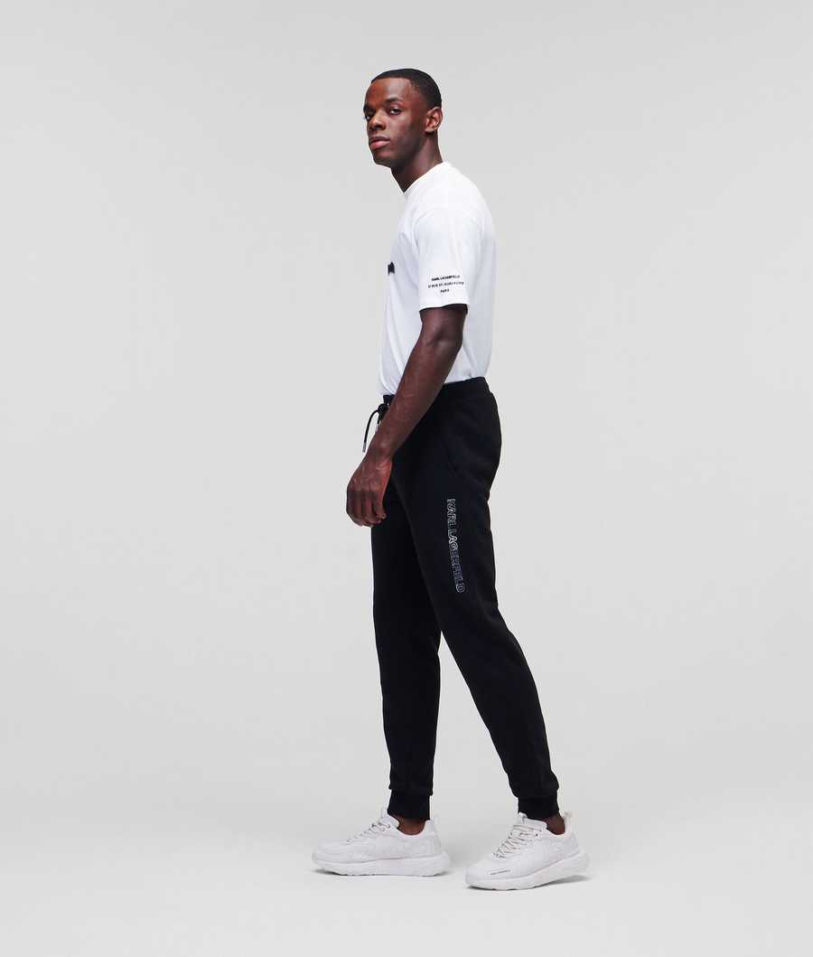 Black Men's Karl Lagerfeld Karl More Pants | TH961JKRU