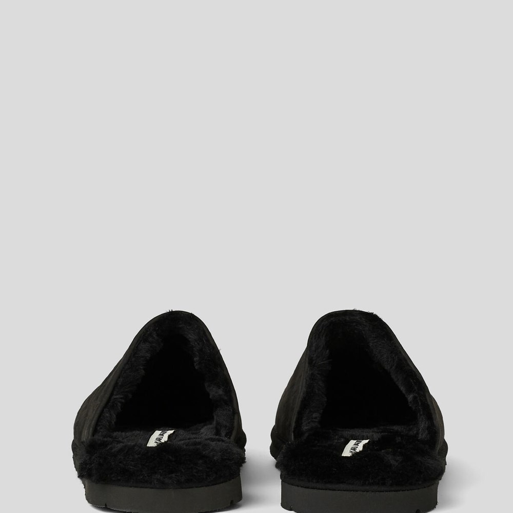 Black Men's Karl Lagerfeld Kl Monogram Salon Slippers Sandals & Flats | TH024HLUF