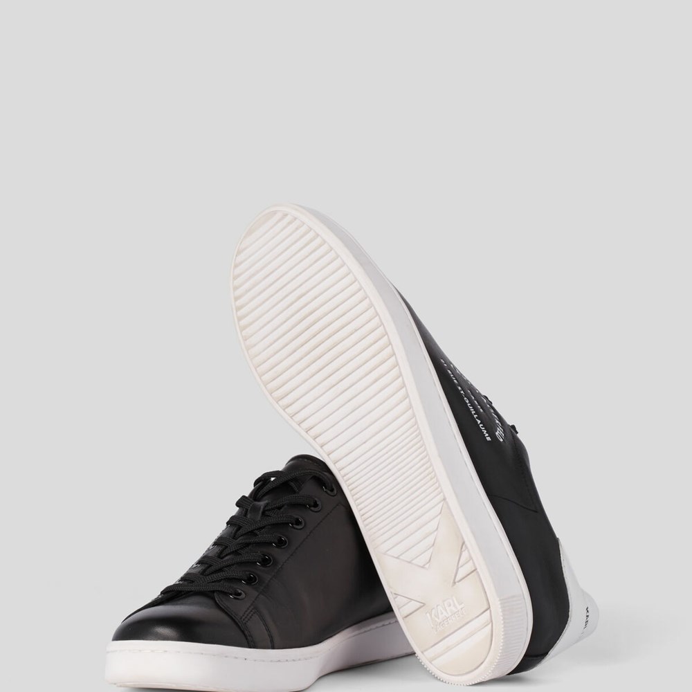 Black Men's Karl Lagerfeld Kourt Ii Maison Karl Sneakers | TH754ZPMR