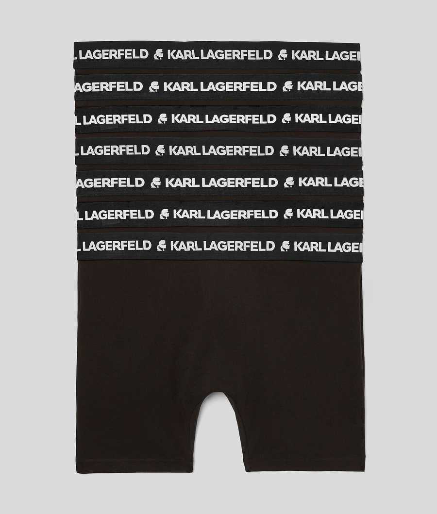 Black Men's Karl Lagerfeld Logo Boxers – 7 Pack Underwear | TH054MLSG