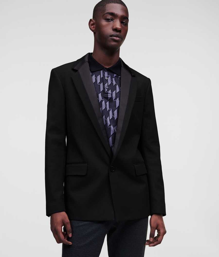 Black Men's Karl Lagerfeld Oversized Tailored Blazers | TH298TEXM