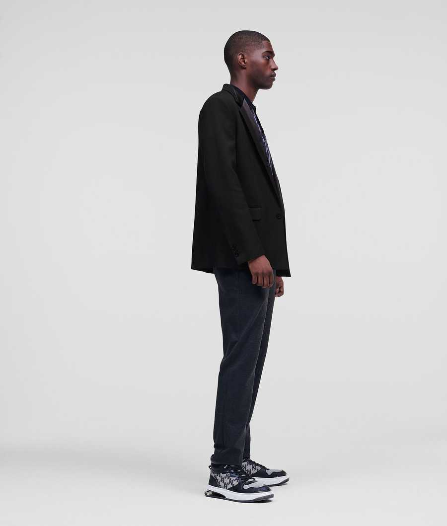 Black Men's Karl Lagerfeld Oversized Tailored Blazers | TH298TEXM