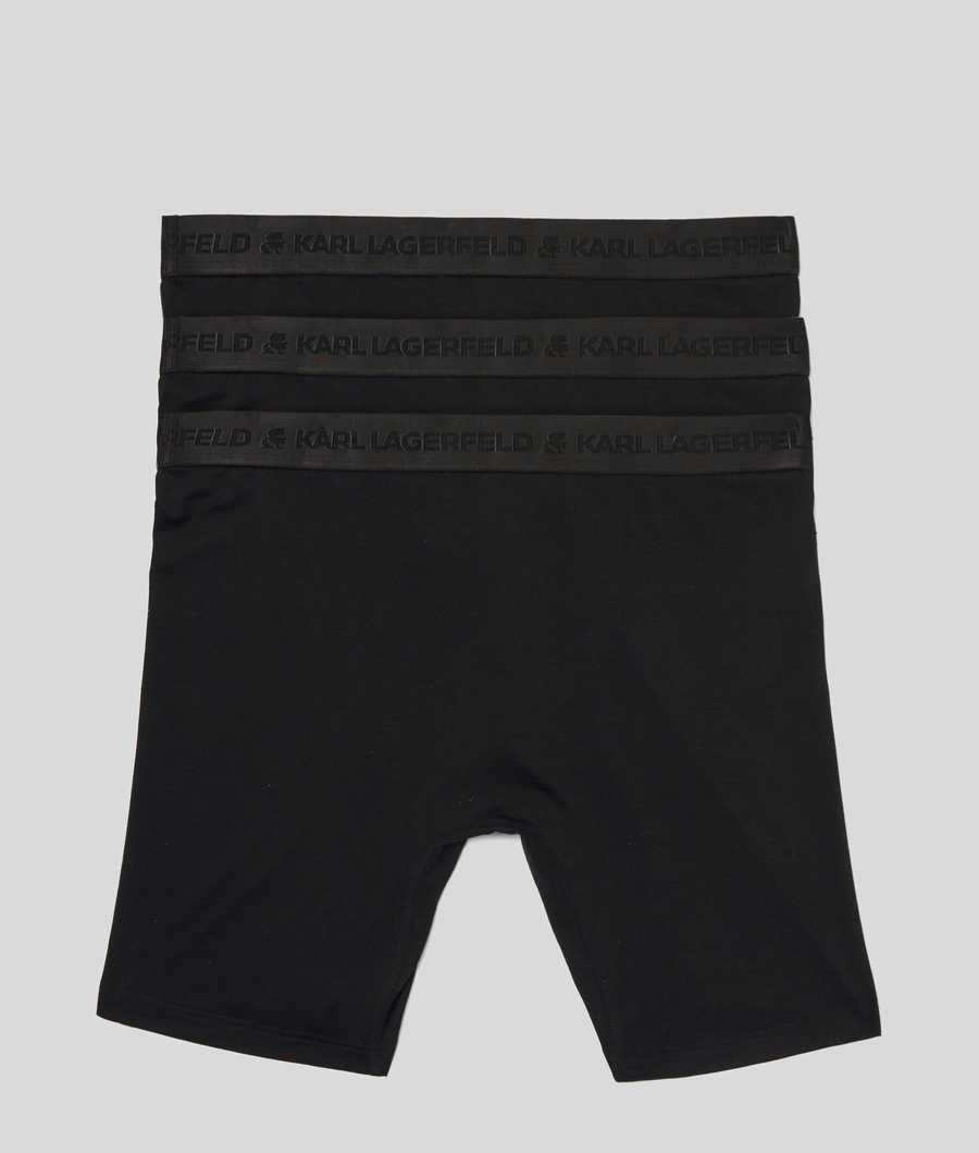 Black Men's Karl Lagerfeld Premium Karl Logo Boxers – 3 Pack Underwear | TH367LGTI