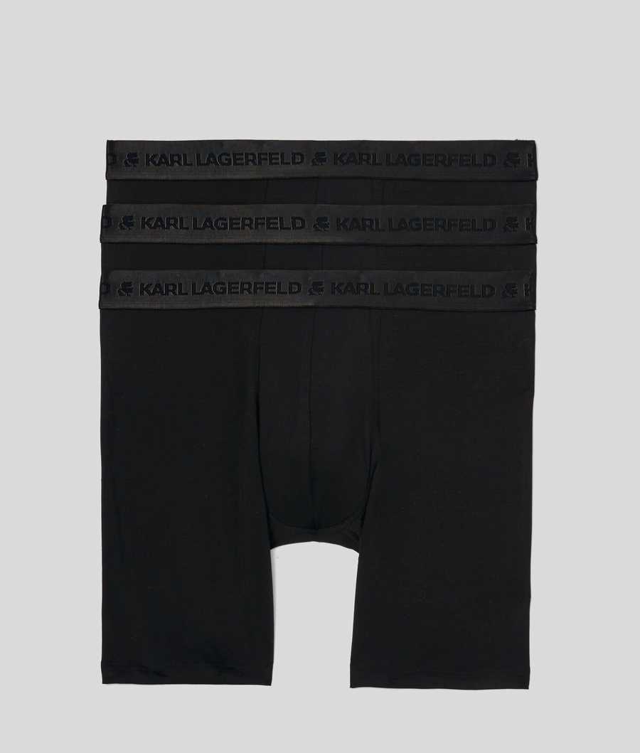 Black Men\'s Karl Lagerfeld Premium Karl Logo Boxers – 3 Pack Underwear | TH367LGTI