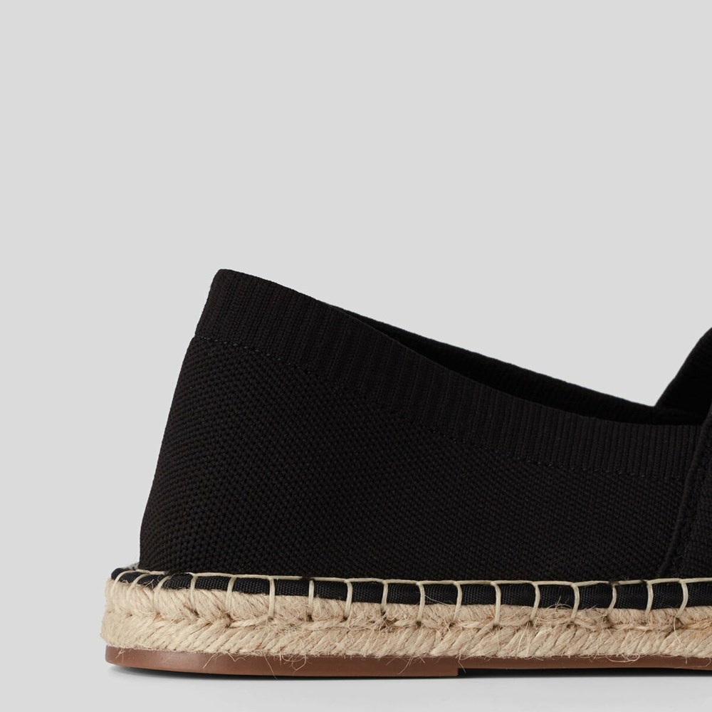 Black Men's Karl Lagerfeld Rue St-guillaume Kamino Espadrilles Sandals & Flats | TH106CSBU