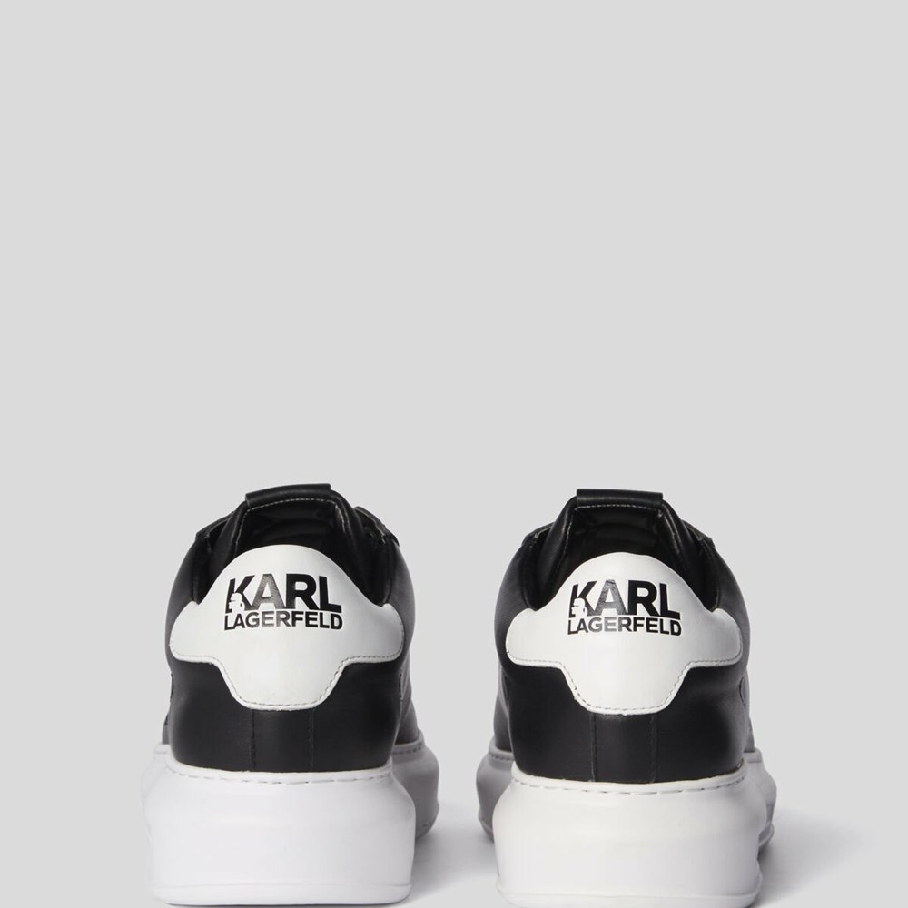 Black Men's Karl Lagerfeld Rue St-guillaume Logo Kapri Sneakers | TH246PDIC