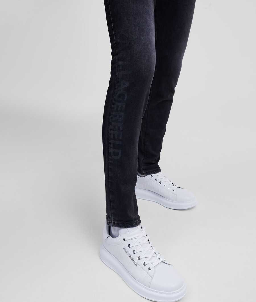 Black Men's Karl Lagerfeld Slim Fit Jeans | TH543QMRC