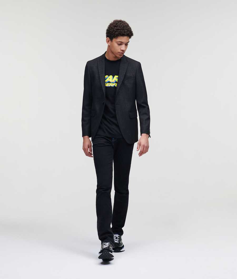 Black Men's Karl Lagerfeld Tailored Blazers | TH580PWKY