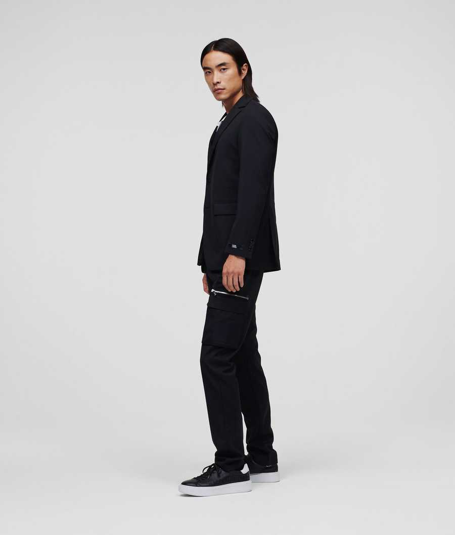 Black Men's Karl Lagerfeld Tailored Jackets | TH821FMYC