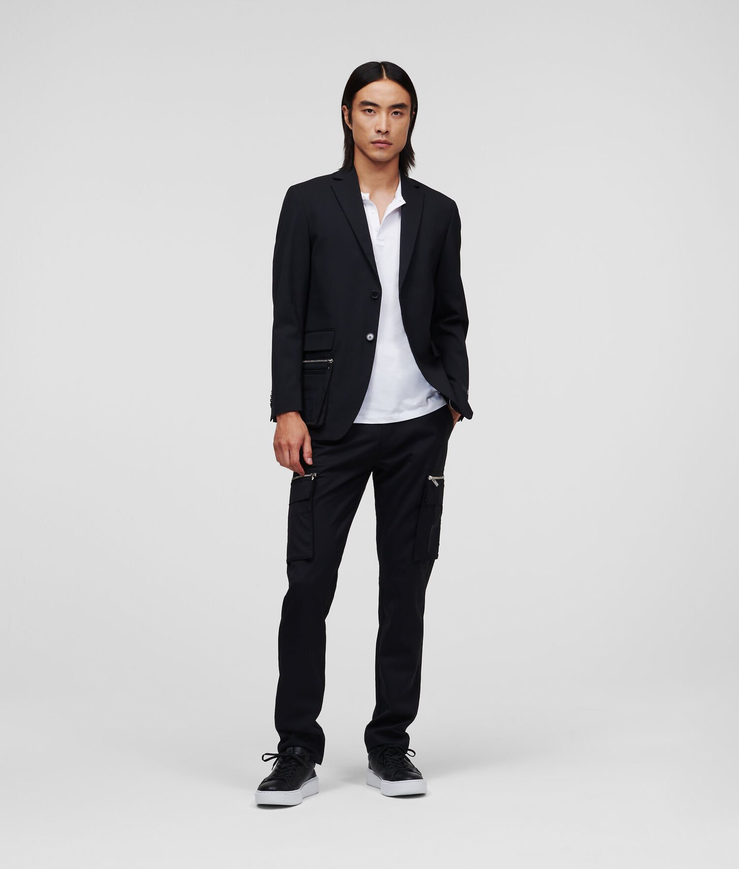 Black Men's Karl Lagerfeld Tailored Jackets | TH821FMYC