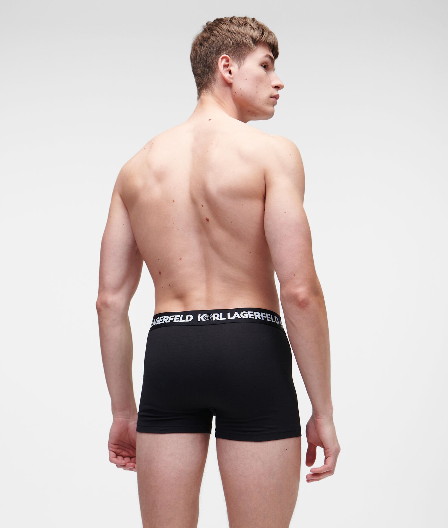 Black / White Men's Karl Lagerfeld Ikonik 2.0 Trunks – 3 Pack Underwear | TH503RYHM