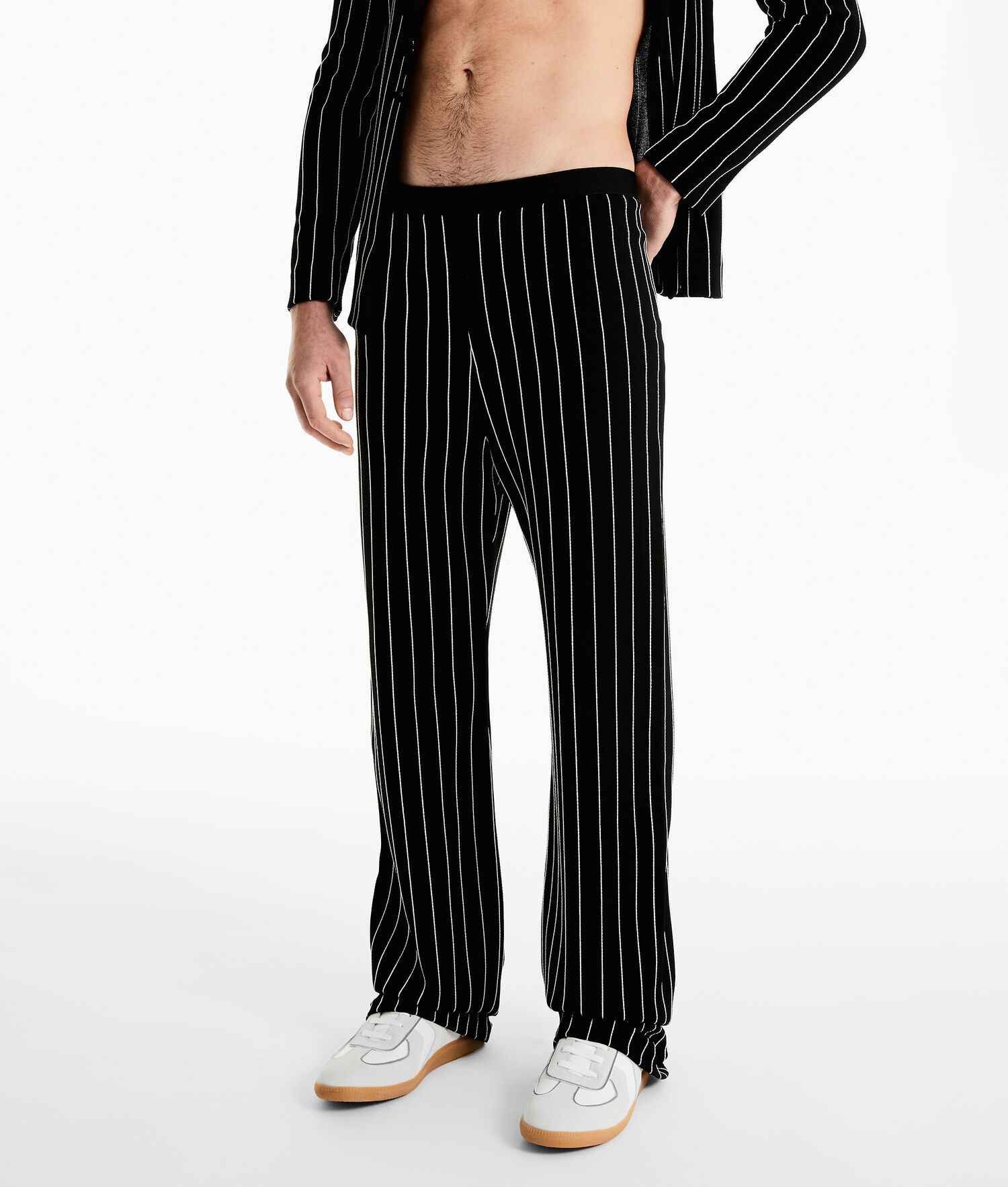 Black / White Men's Karl Lagerfeld Karl Lagerfeld X Alled-martinez Pants | TH651GEZF