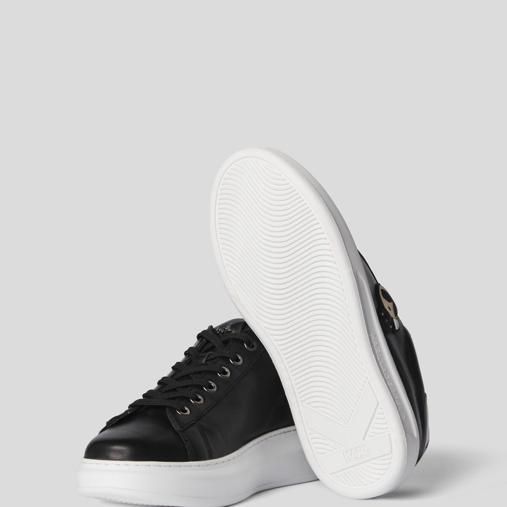 Black / White Women's Karl Lagerfeld K/Ikonik Kapri Sneakers | TH528UDKW