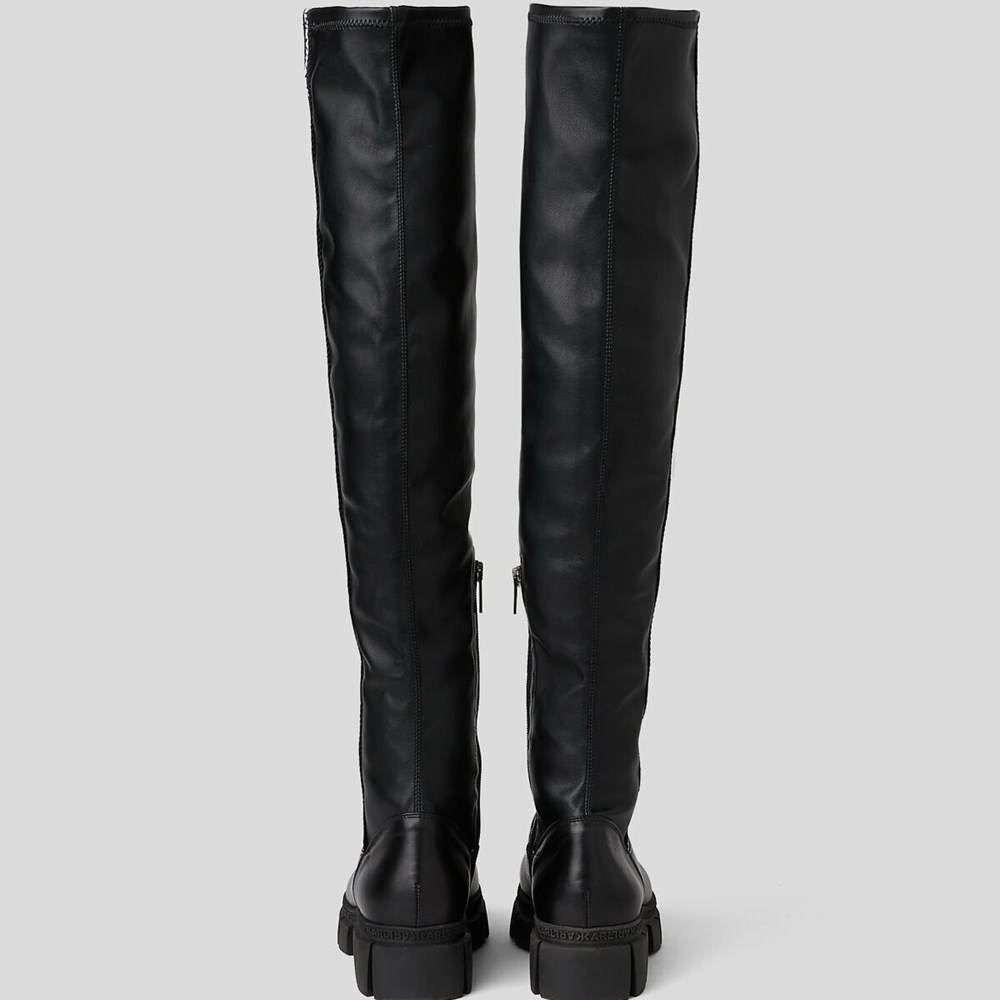 Black Women's Karl Lagerfeld Aria Knee Boots | TH839RZKJ