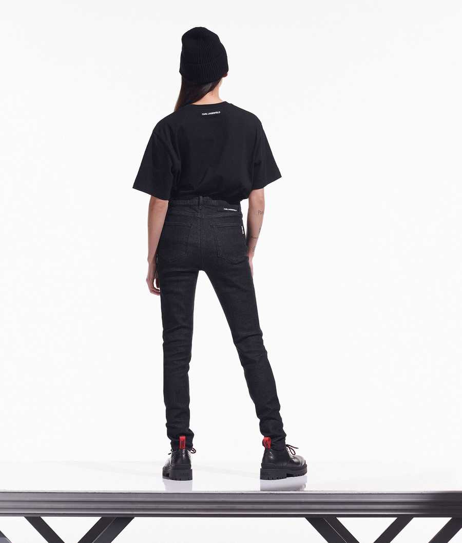 Black Women's Karl Lagerfeld Cara Loves Karl Skinny Jeans | TH346VQXU