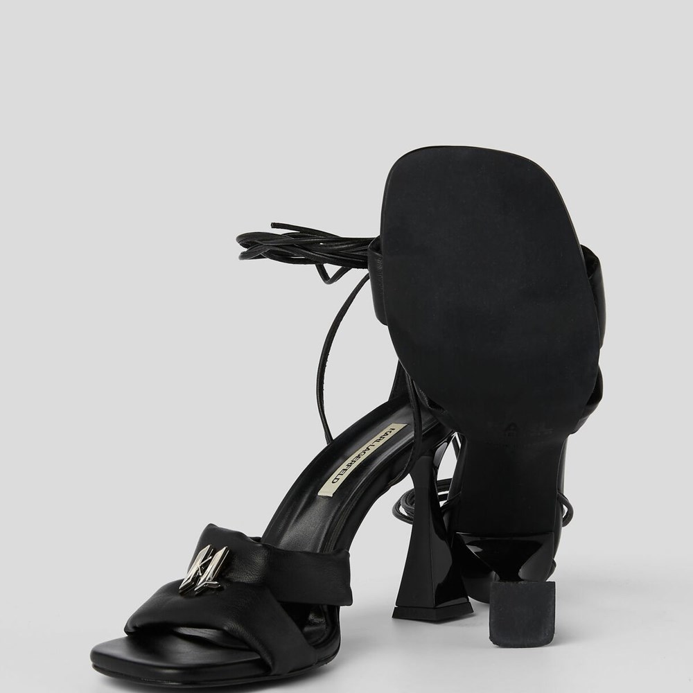 Black Women's Karl Lagerfeld Debut Longlace Sandal Sandals & Flats | TH561WJFB