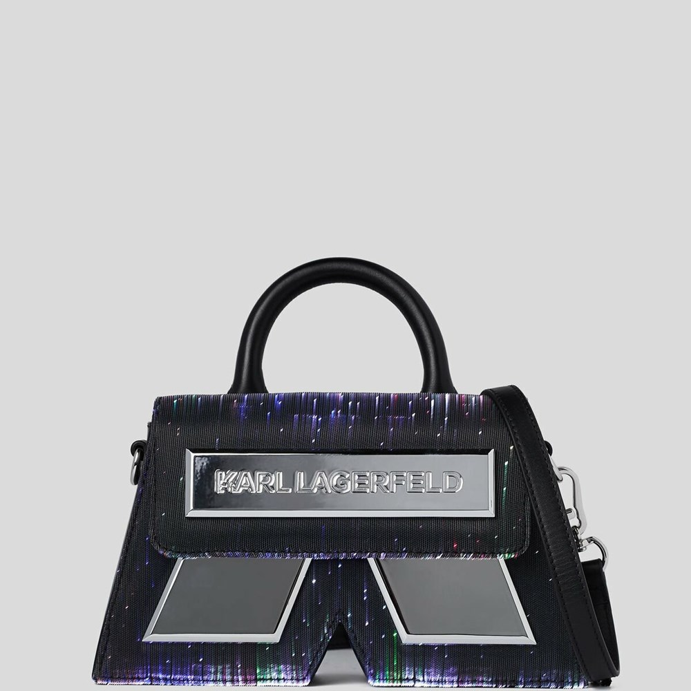 Black Women's Karl Lagerfeld Essential K Led Crossbody Bags | TH627EGZJ