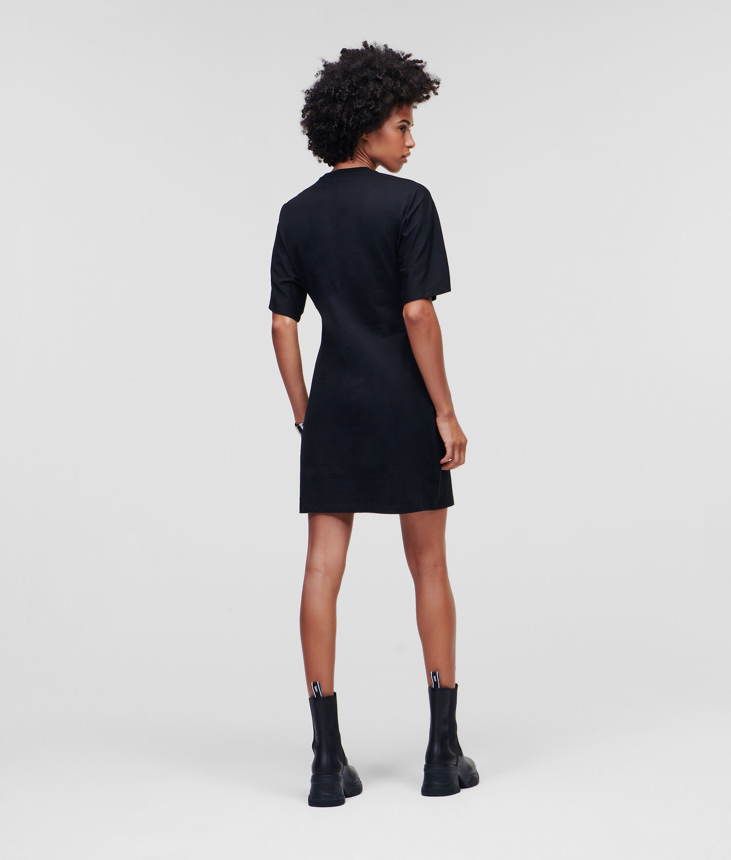 Black Women's Karl Lagerfeld Fitted Dresses | TH459RUZW