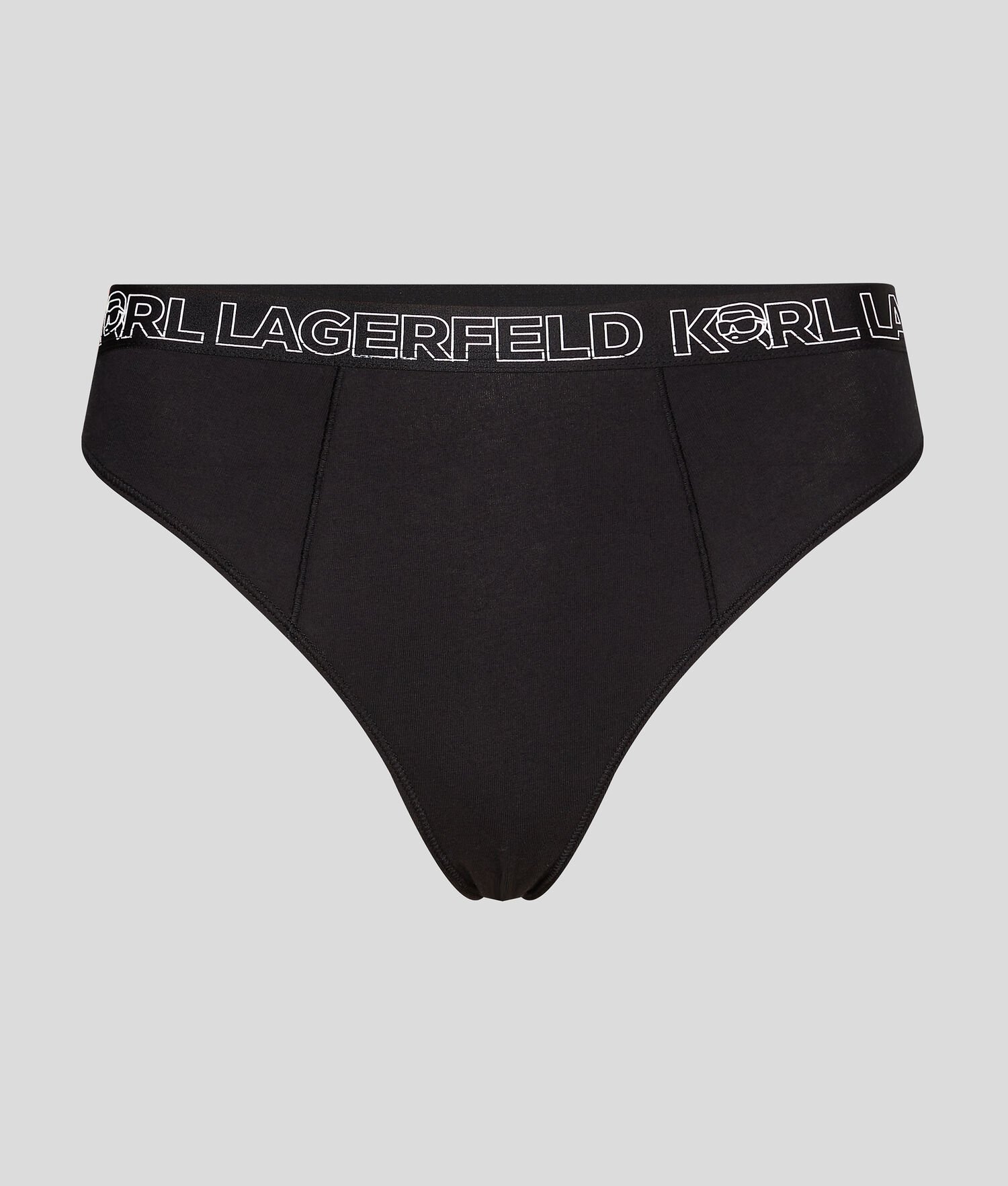 Black Women\'s Karl Lagerfeld Ikonik 2.0 Logo High-rise Brief Underwear | TH310IJXW