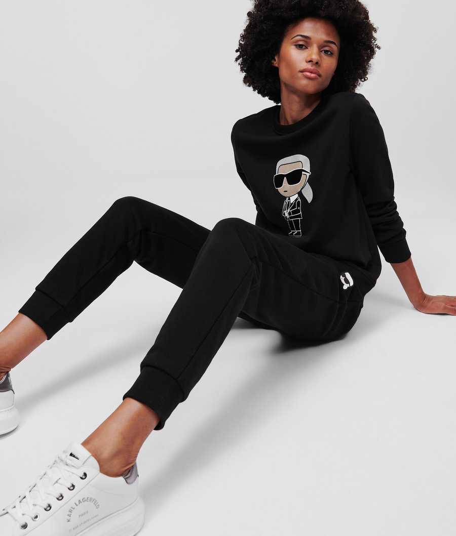 Black Women's Karl Lagerfeld Ikonik 2.0 Sweatshirts | TH395DMHK