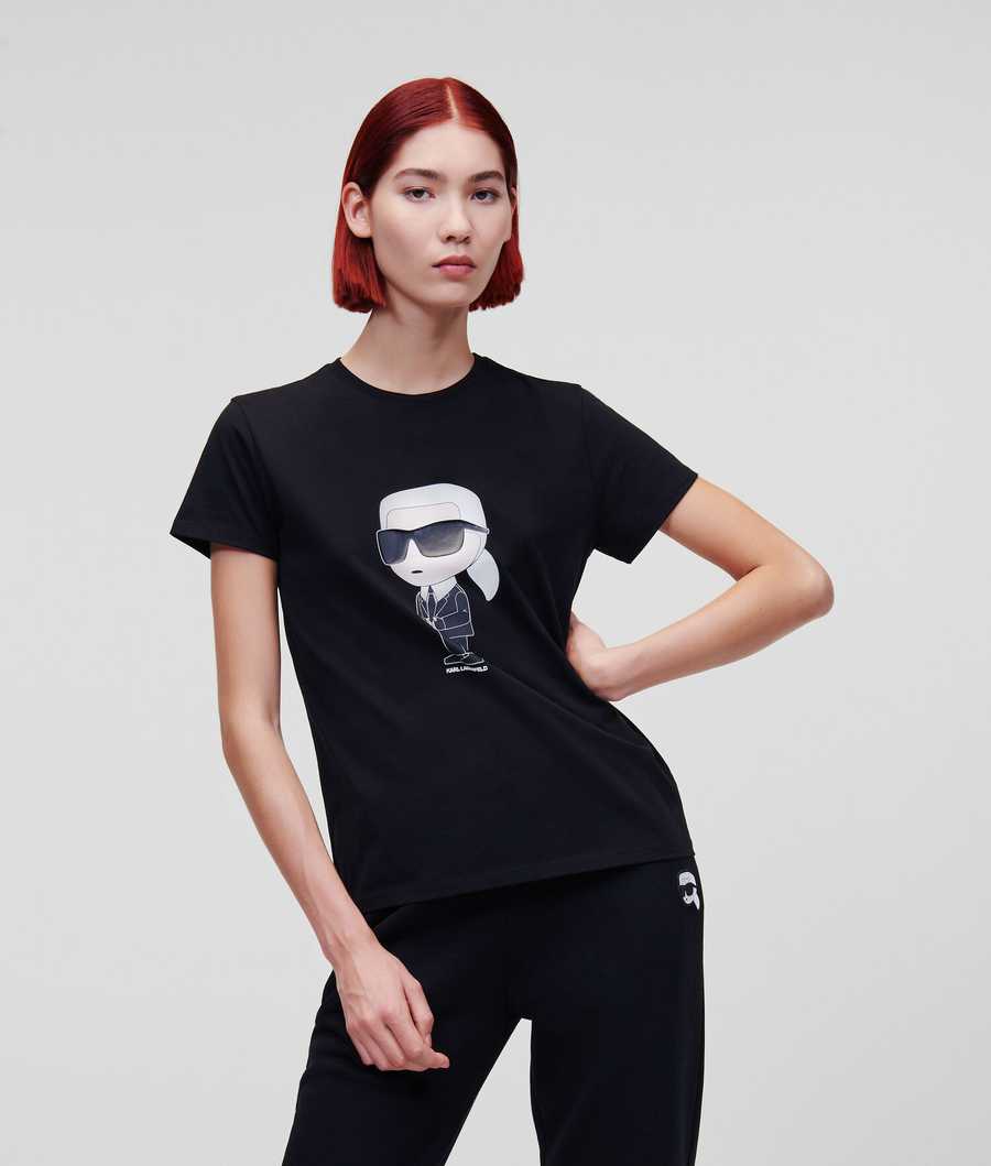 Black Women\'s Karl Lagerfeld Ikonik 2.0 T-Shirts | TH650OUCT