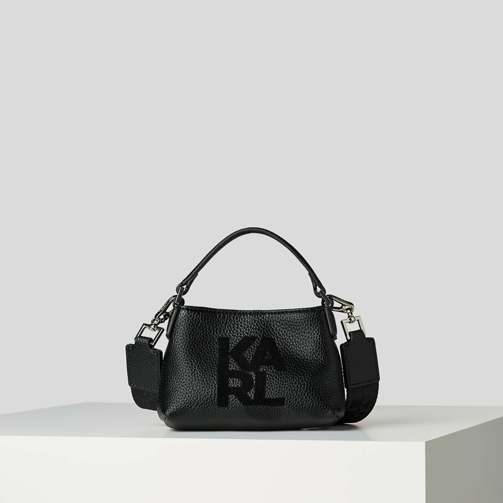 Black Women\'s Karl Lagerfeld K/Athleisure Miniature Crossbody Bags | TH064EOGH