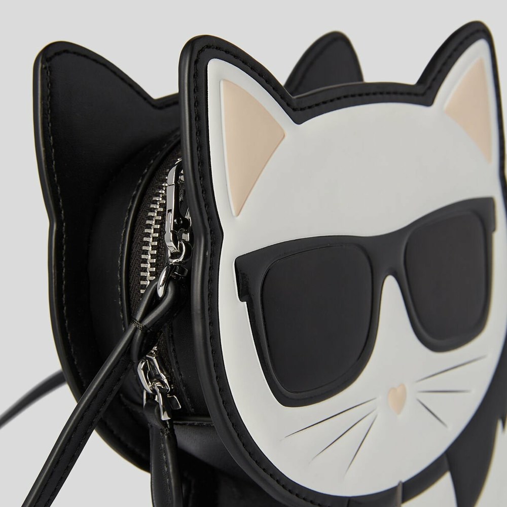 Black Women's Karl Lagerfeld K/Choupette Crossbody Bags | TH720TAYF