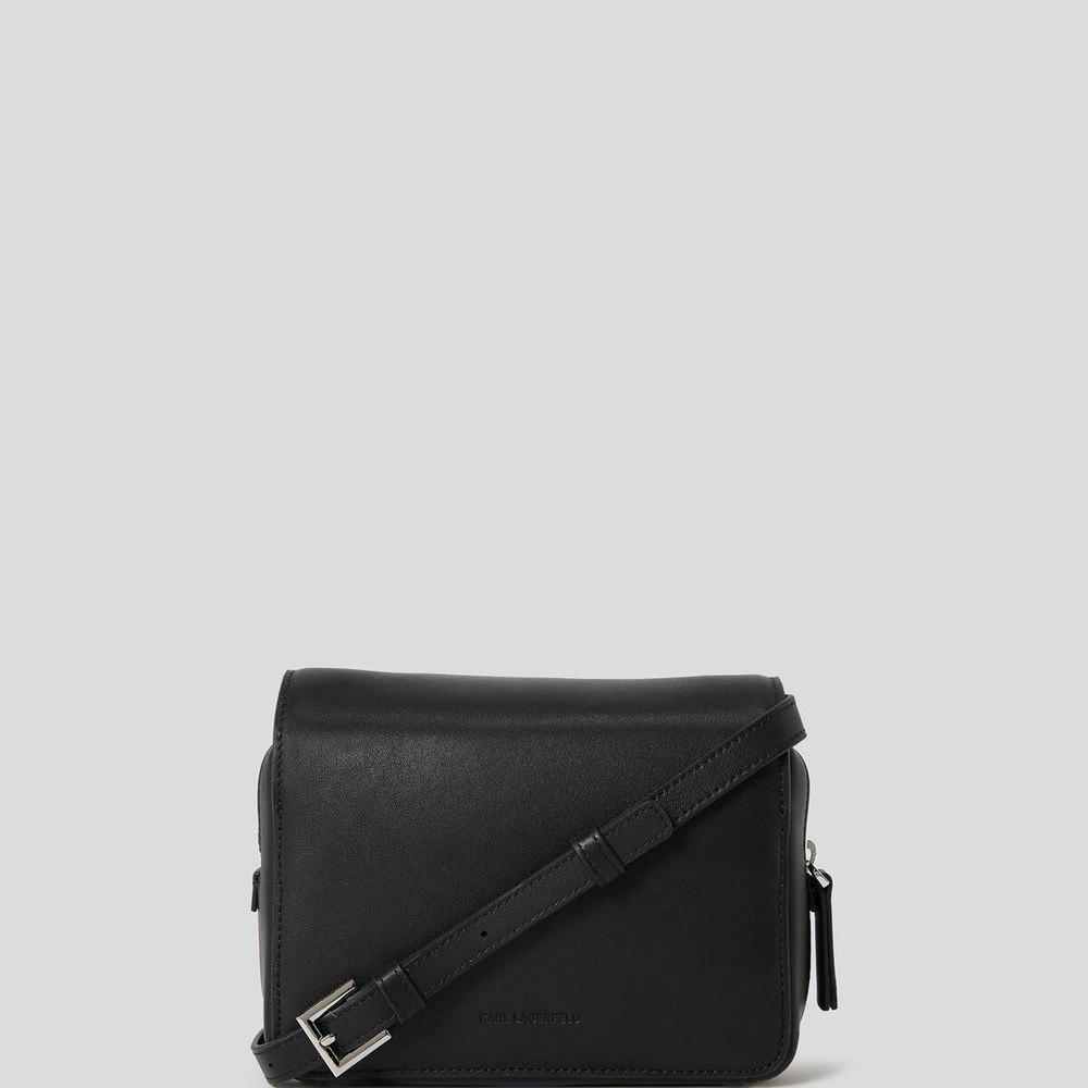 Black Women's Karl Lagerfeld K/Disk Crossbody Bags | TH714AGJC