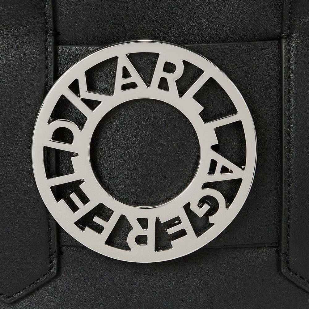 Black Women's Karl Lagerfeld K/Disk Small Tote Bags | TH170FEHU