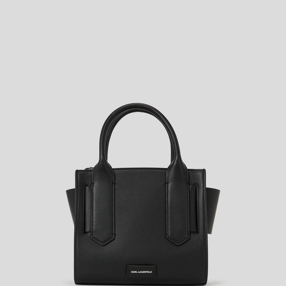 Black Women's Karl Lagerfeld K/Disk Small Tote Bags | TH170FEHU