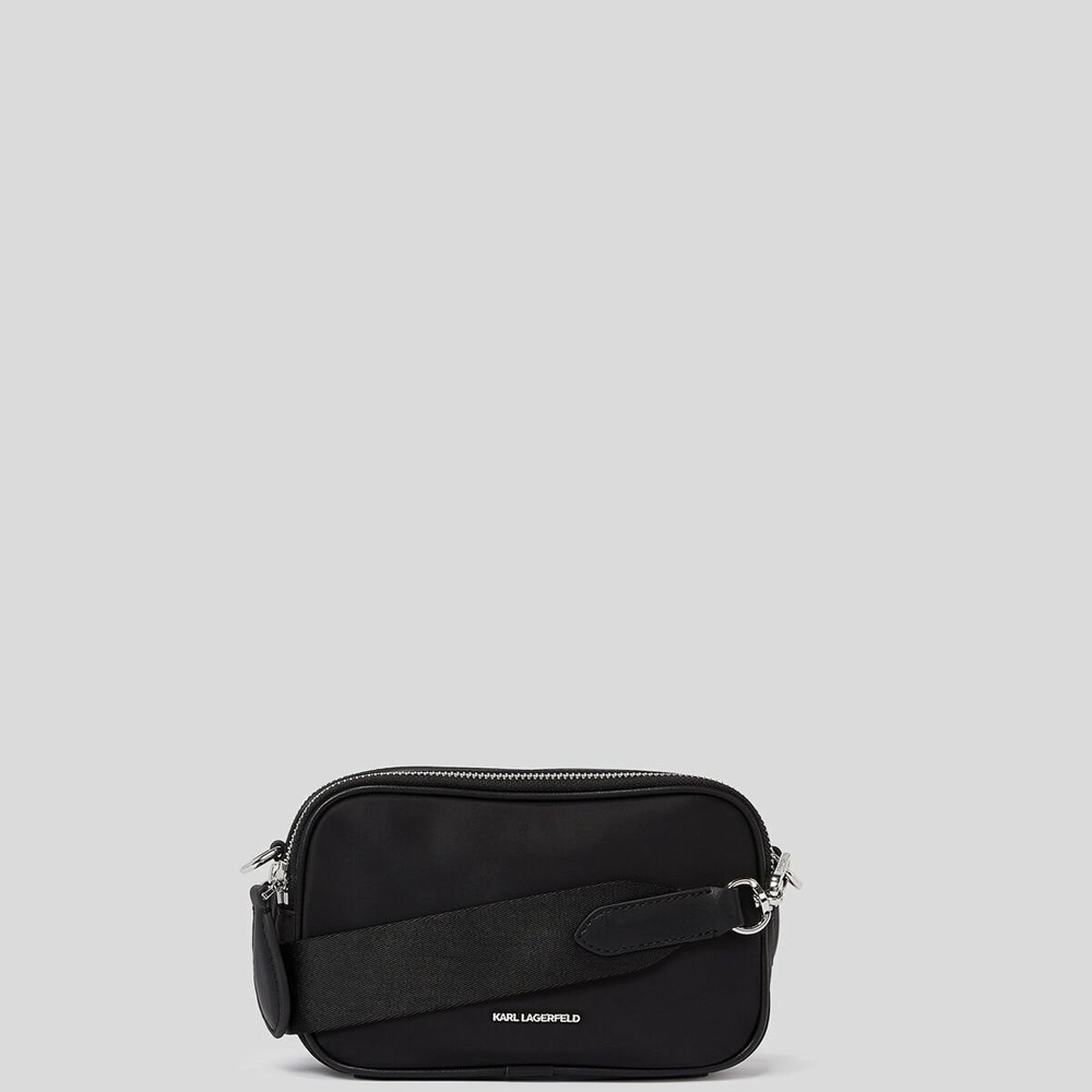 Black Women's Karl Lagerfeld K/Heroes Nylon Camera Bag | TH731HYNI