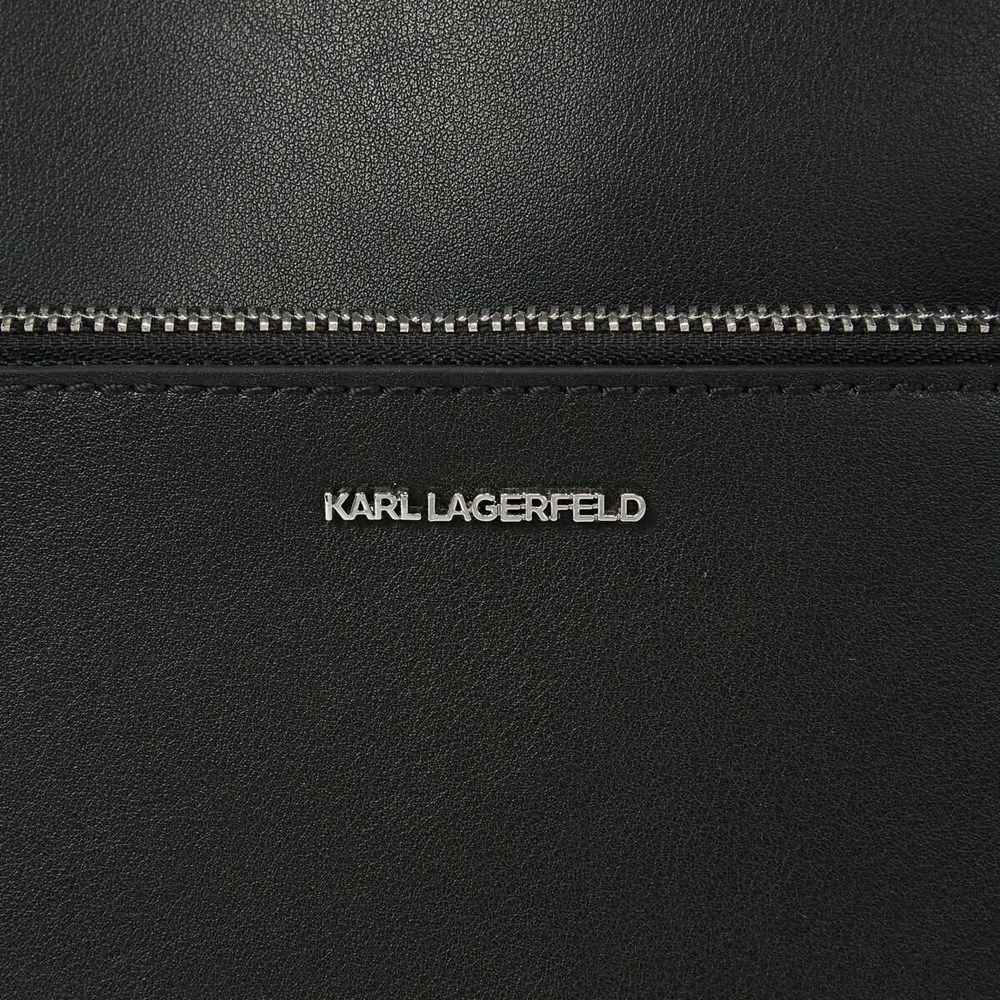 Black Women's Karl Lagerfeld K/Ikonik 2.0 Leather Backpacks | TH015CSLT