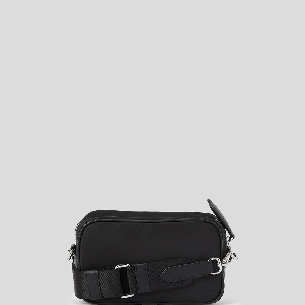 Black Women's Karl Lagerfeld K/Ikonik 2.0 Nylon Camera Bag | TH618ZVGH