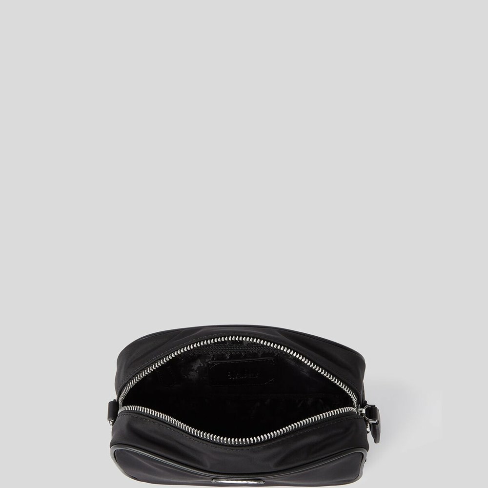 Black Women's Karl Lagerfeld K/Ikonik 2.0 Nylon Camera Bag | TH618ZVGH