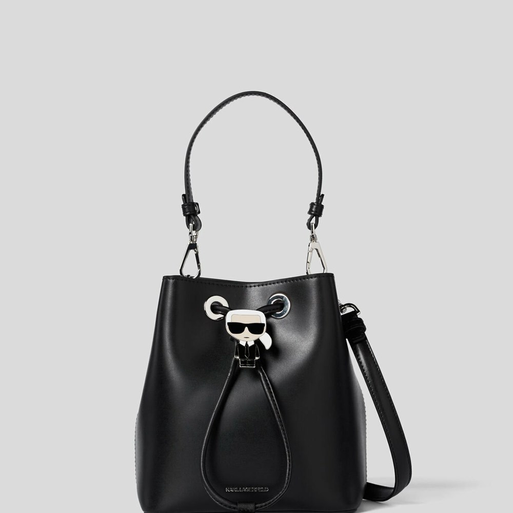 Black Women's Karl Lagerfeld K/Ikonik Bucket Bag | TH342JRWV