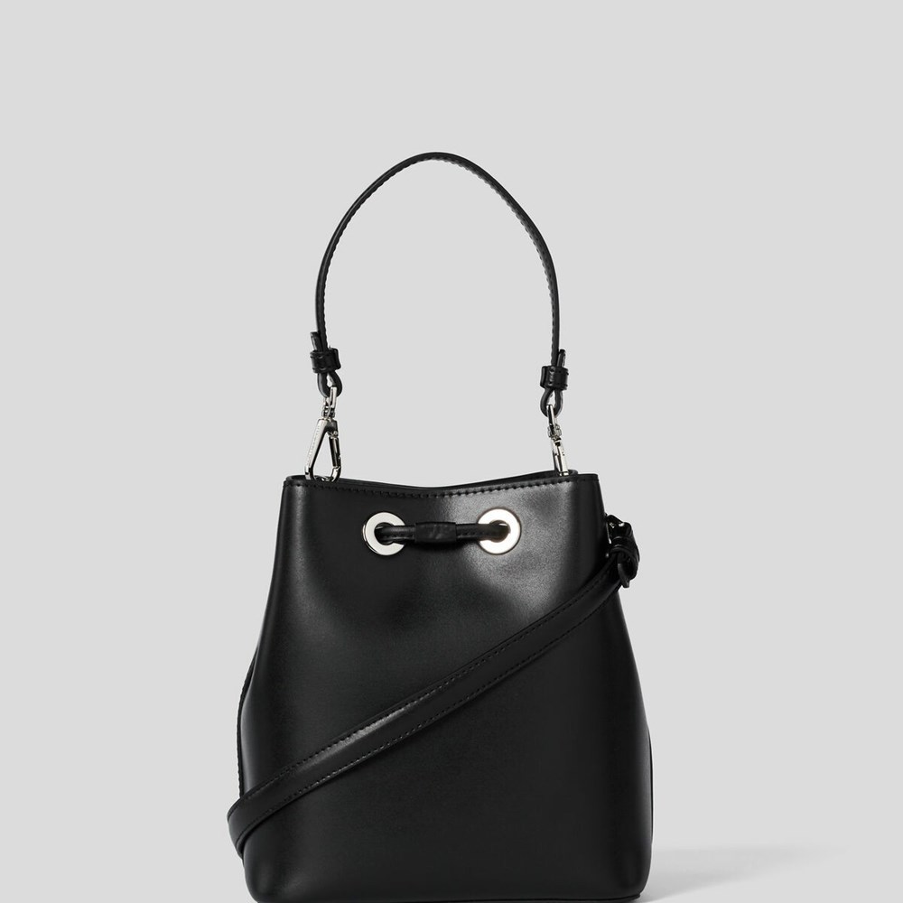 Black Women's Karl Lagerfeld K/Ikonik Bucket Bag | TH342JRWV