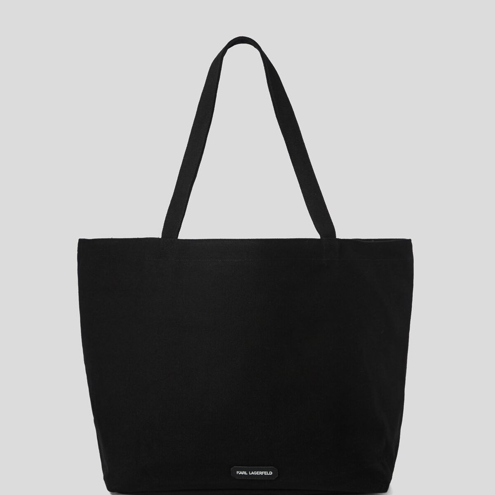 Black Women's Karl Lagerfeld K/Ikonik Karl Tote Bags | TH248WKRU