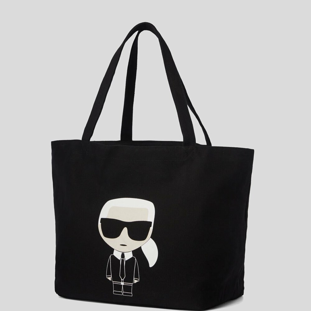 Black Women's Karl Lagerfeld K/Ikonik Karl Tote Bags | TH248WKRU