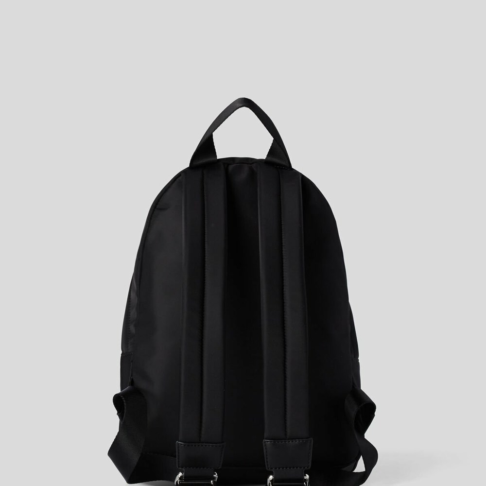 Black Women's Karl Lagerfeld K/Ikonik Nylon Backpacks | TH613YPWE