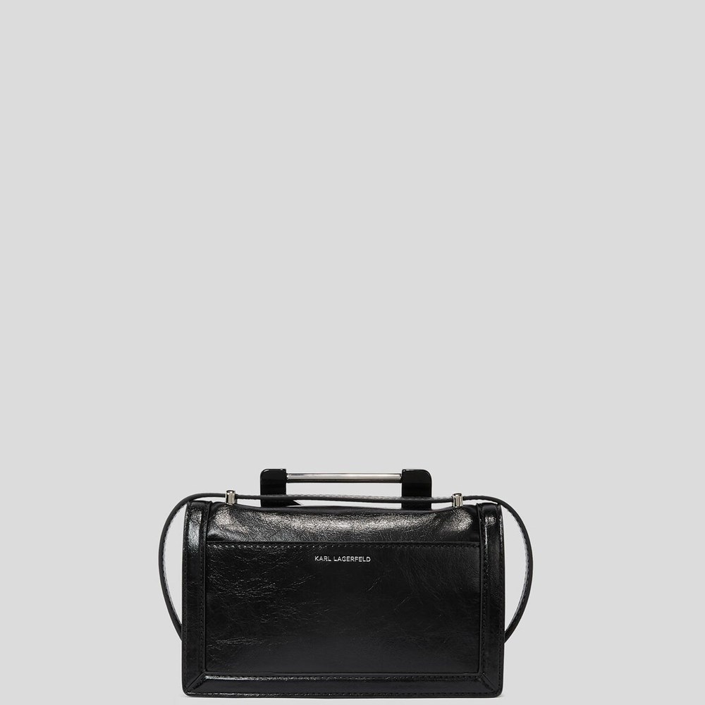 Black Women's Karl Lagerfeld K/Karl Handle Shoulder Bags | TH384DGZW