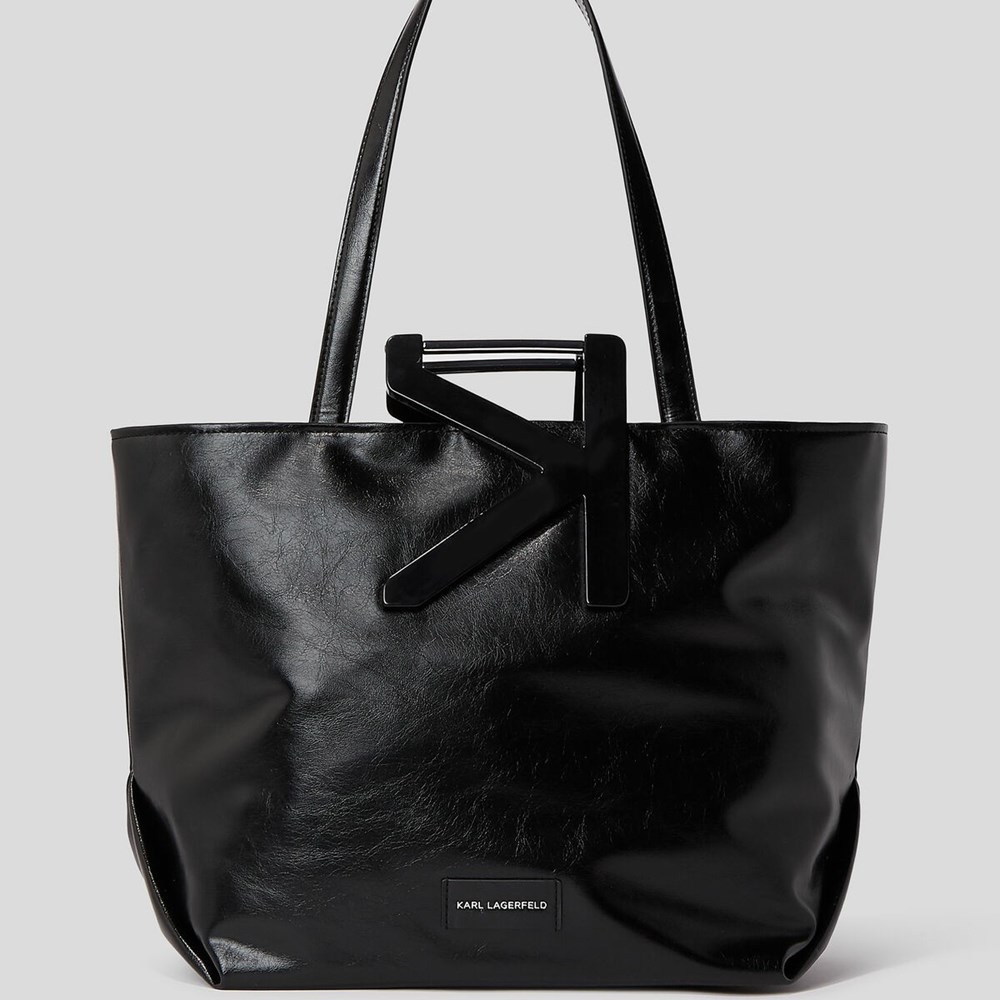 Black Women's Karl Lagerfeld K/Karl Handle Tote Bags | TH583GEMF