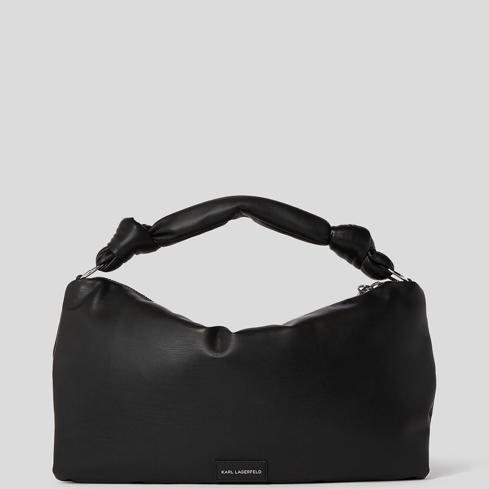 Black Women's Karl Lagerfeld K/Knotted Shoulder Bags | TH756NWJZ