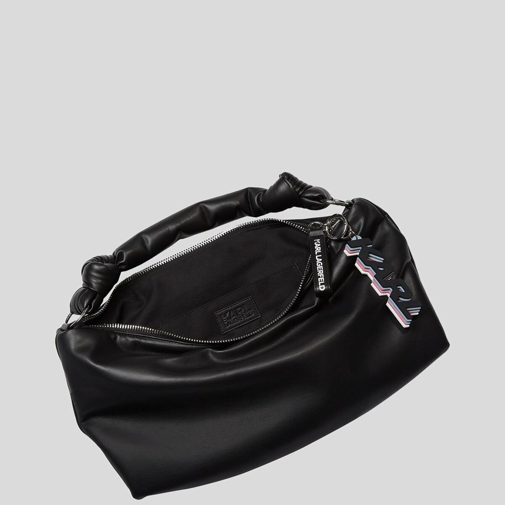 Black Women's Karl Lagerfeld K/Knotted Shoulder Bags | TH756NWJZ