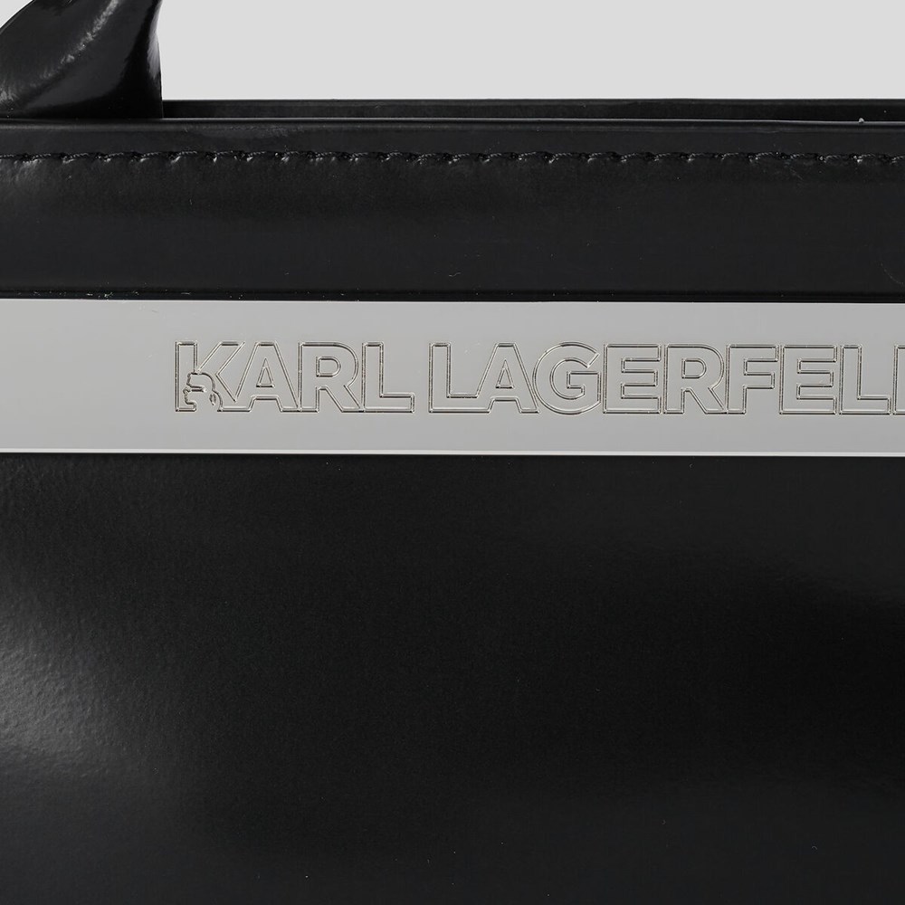 Black Women's Karl Lagerfeld K/Kross Archive Recycled Leather Small Handbags | TH462WRLH